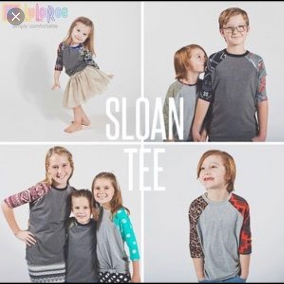 LulaRoe Kids Sloan Shirt 2 New - Picture 5 of 5